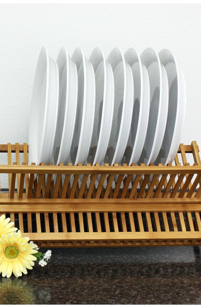BergHOFF Natural Bamboo Plate Rack, Alternate, color, 