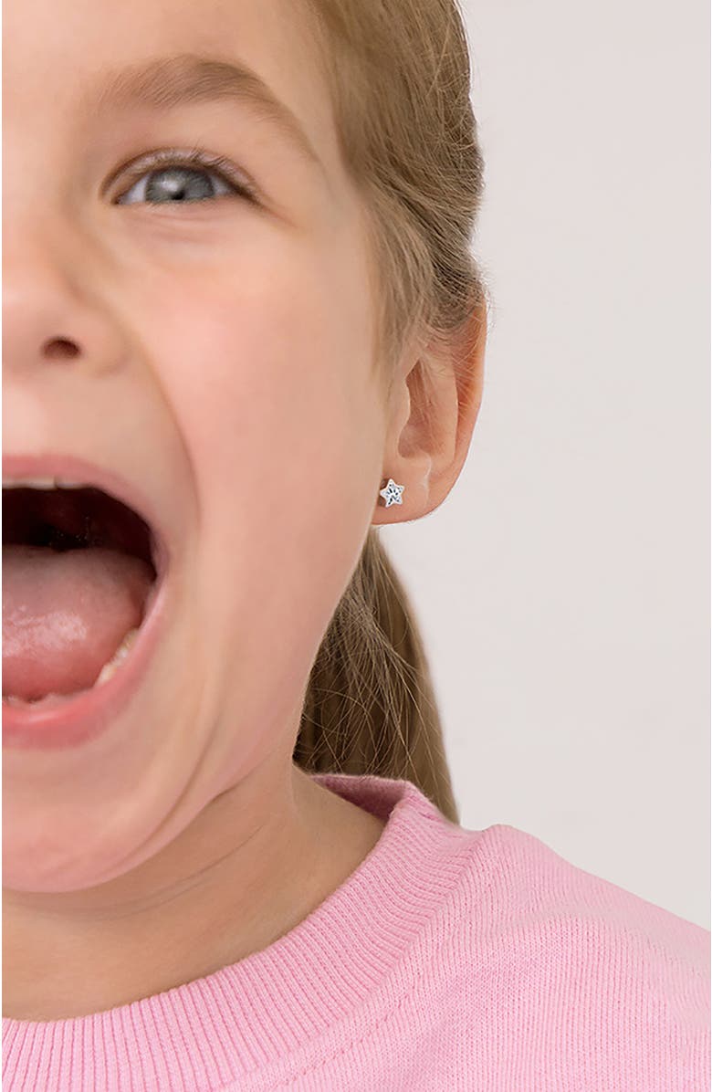 In Season Jewelry Cubic Zirconia Birthstone Star Earrings, Alternate, color, April