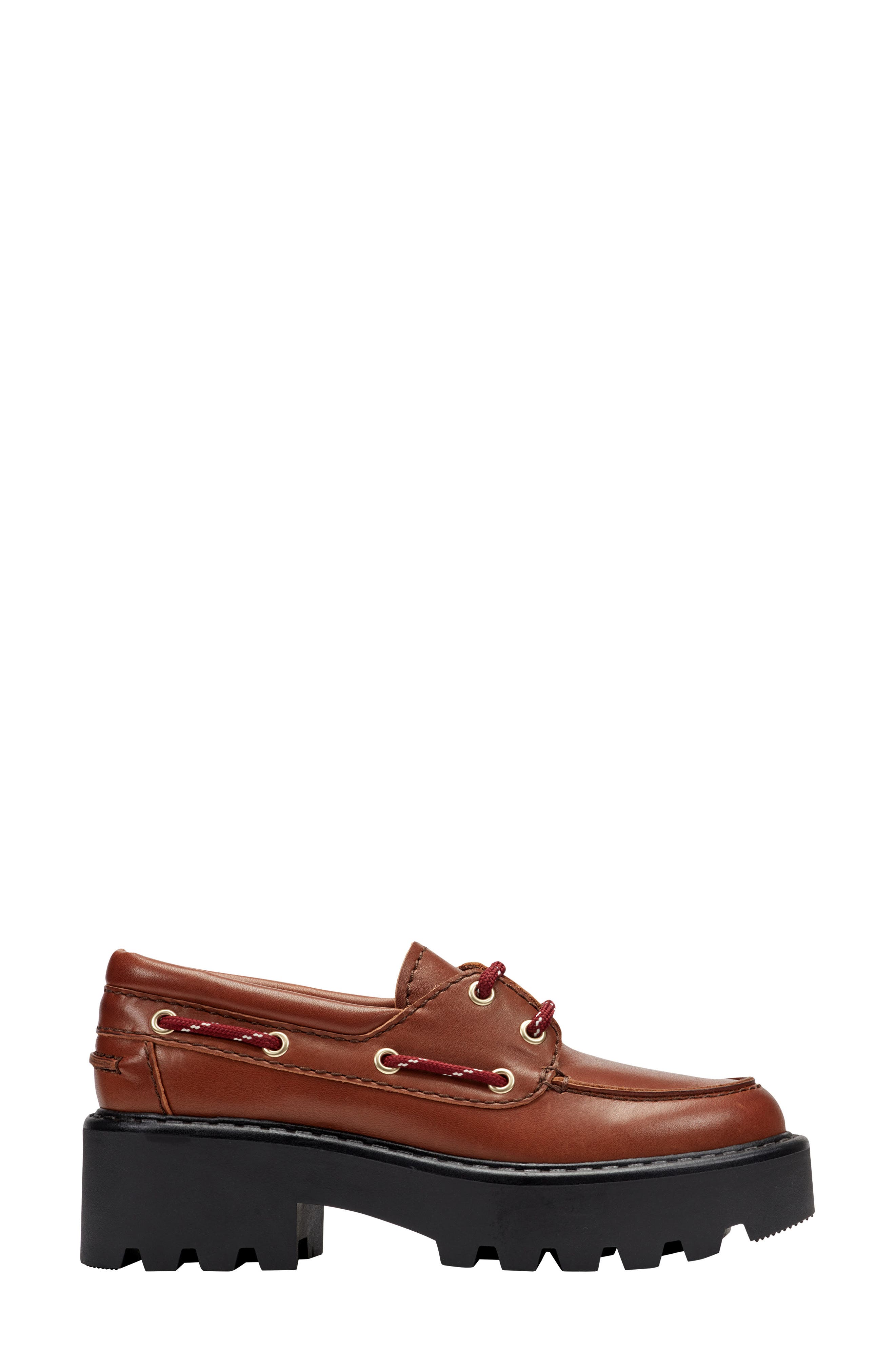 Peyten Lug Sole Loafer, Alternate, color, COGNAC