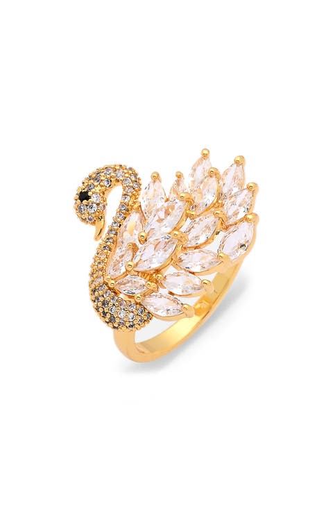 Willa Cubic Zirconia Swan Ring
