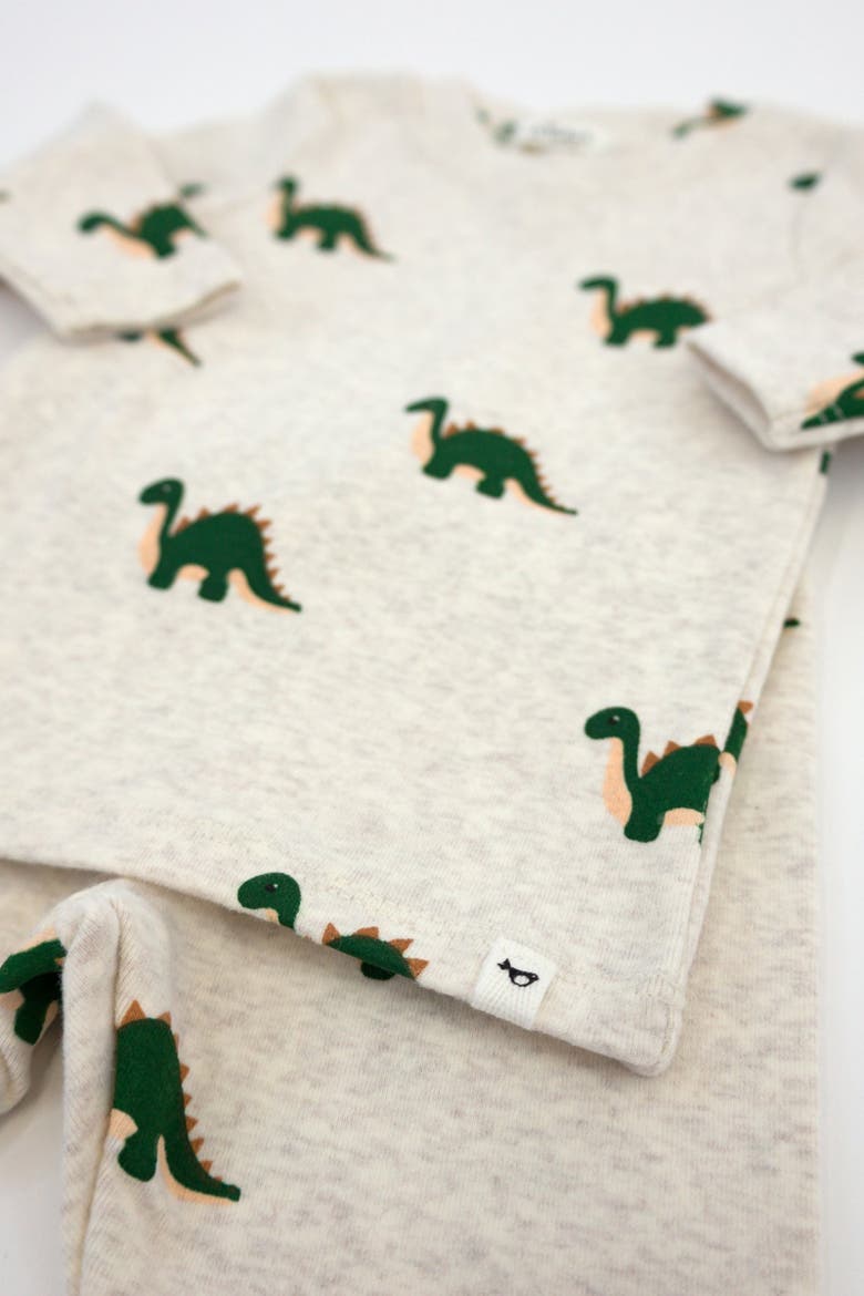 Dinosaur Print Two Piece Set, Alternate, color, Malt