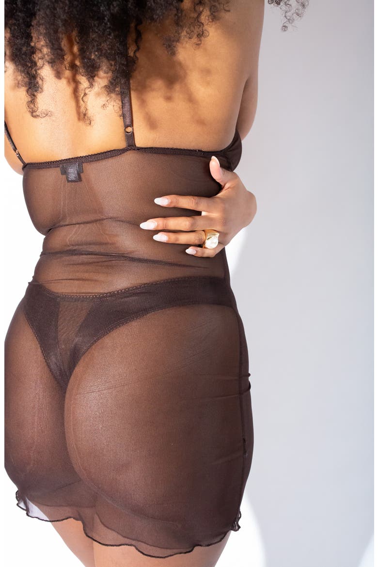 Ada Sheer Slip, Alternate, color, CHOCOLATE BROWN