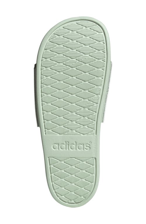 Adidas Originals Adidas Adilette Comfort Slide Sandal In Lavender/orange/green