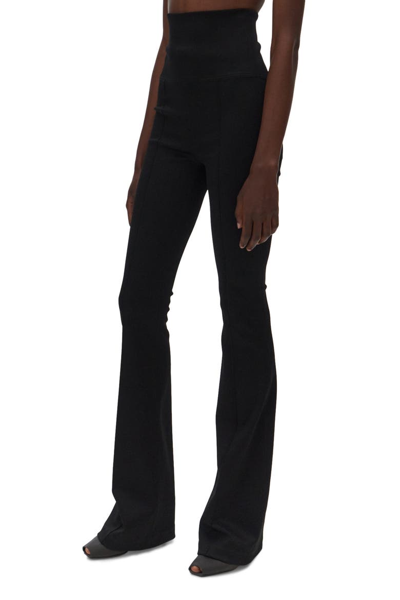 High Waist Flare Leggings, Alternate, color, BLACK
