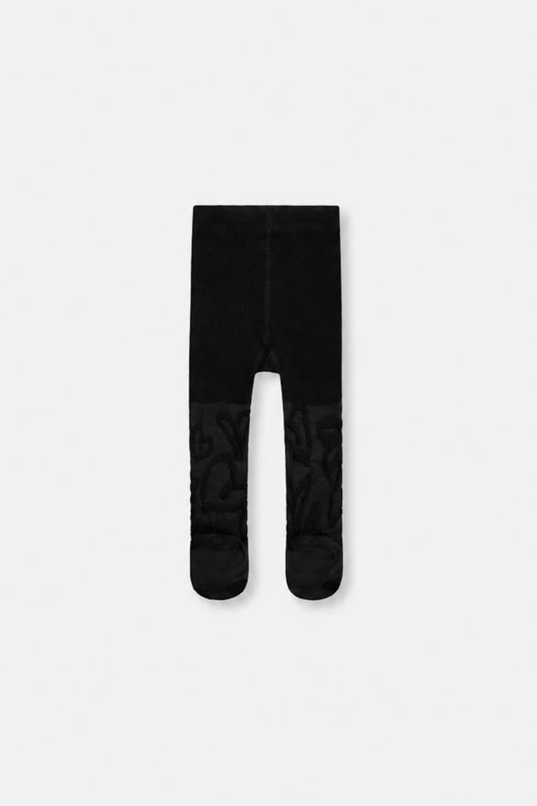 Knit Stretch Fit Textured Tights, Alternate, color, Black