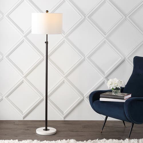 JONATHAN Y JONATHAN Y JUNE 65" ADJUSTABLE METAL/MARBLE LED FLOOR LAMP