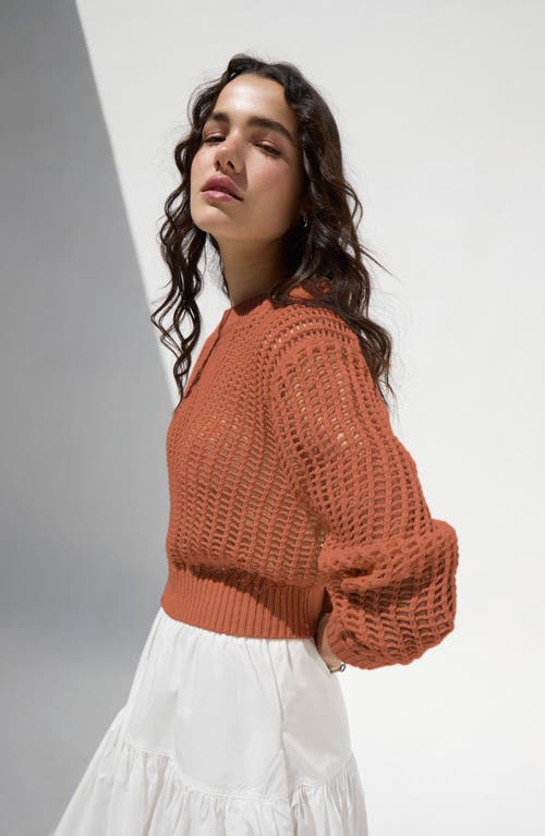 DELUC DELUC EINAR CROP OPEN STITCH SWEATER