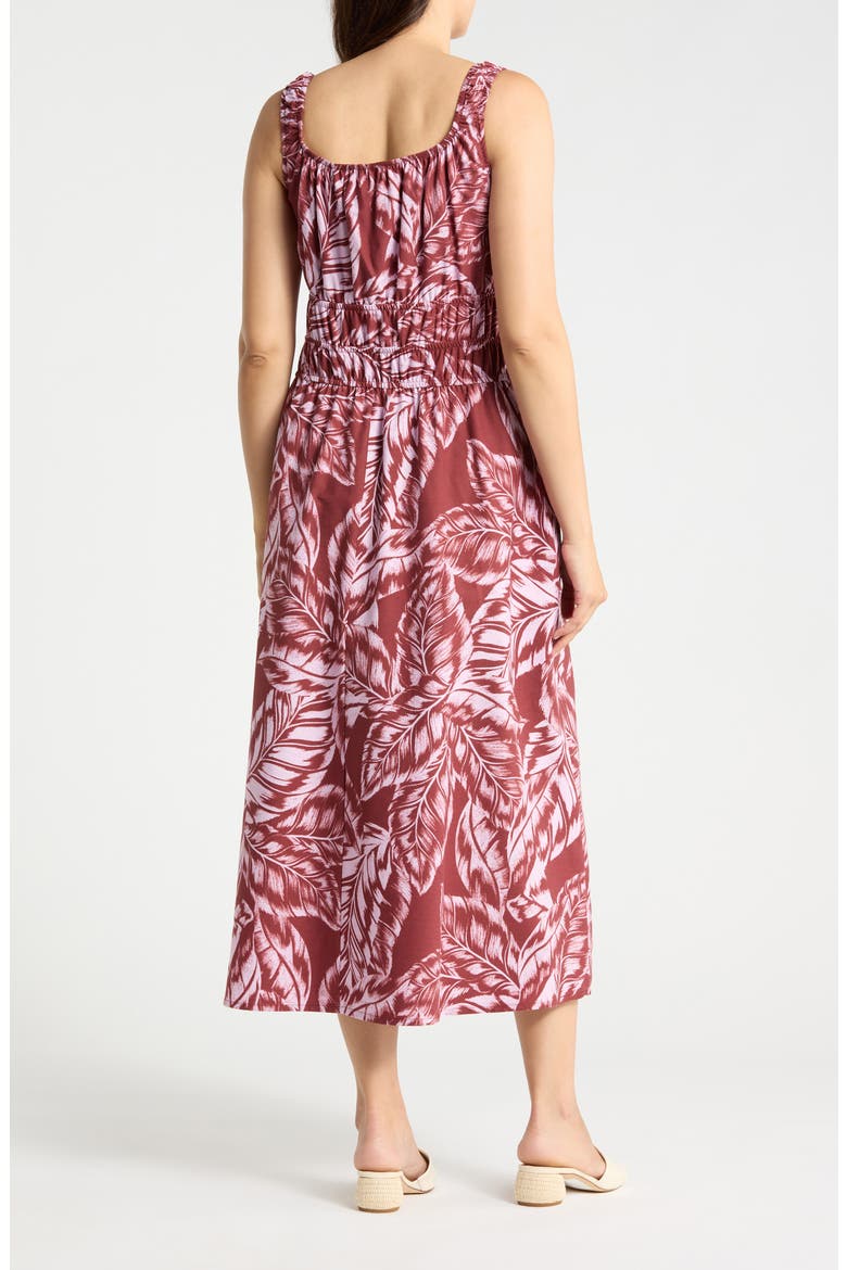 Graphic Print Cotton Dress, Alternate, color, FIG