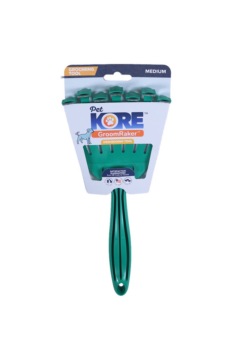 PetKORE Deshedding Tool For Medium Sized Dogs, Alternate, color, Green