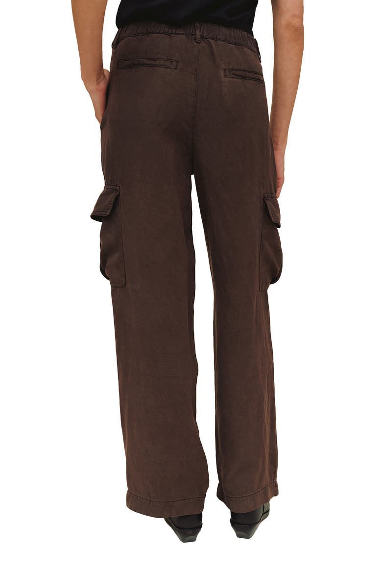 Wide Leg Cargo Pants, Alternate, color, DARK ROAST