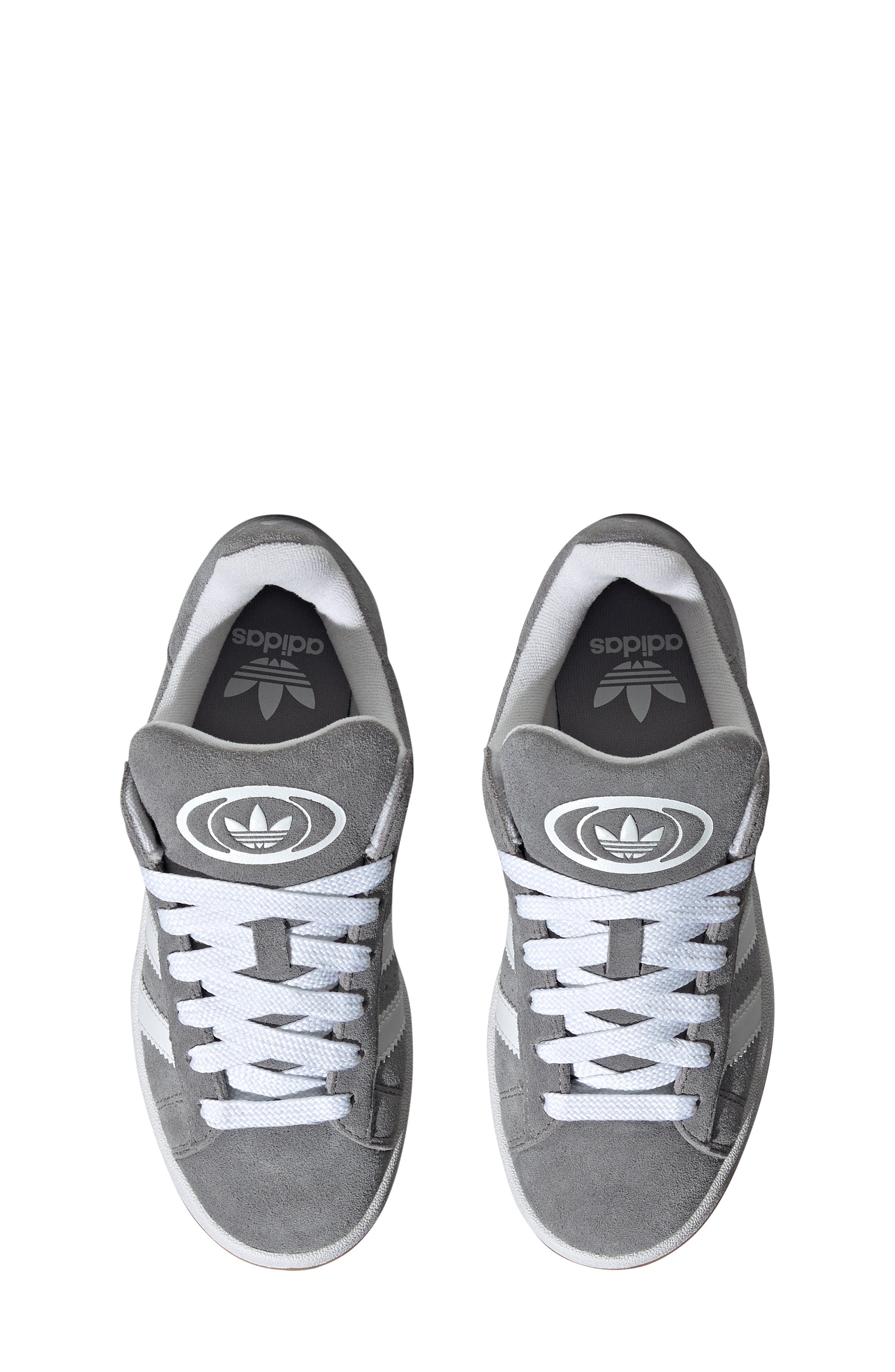 Kids' Campus 00s Sneaker, Alternate, color, GREY/WHITE/WHITE