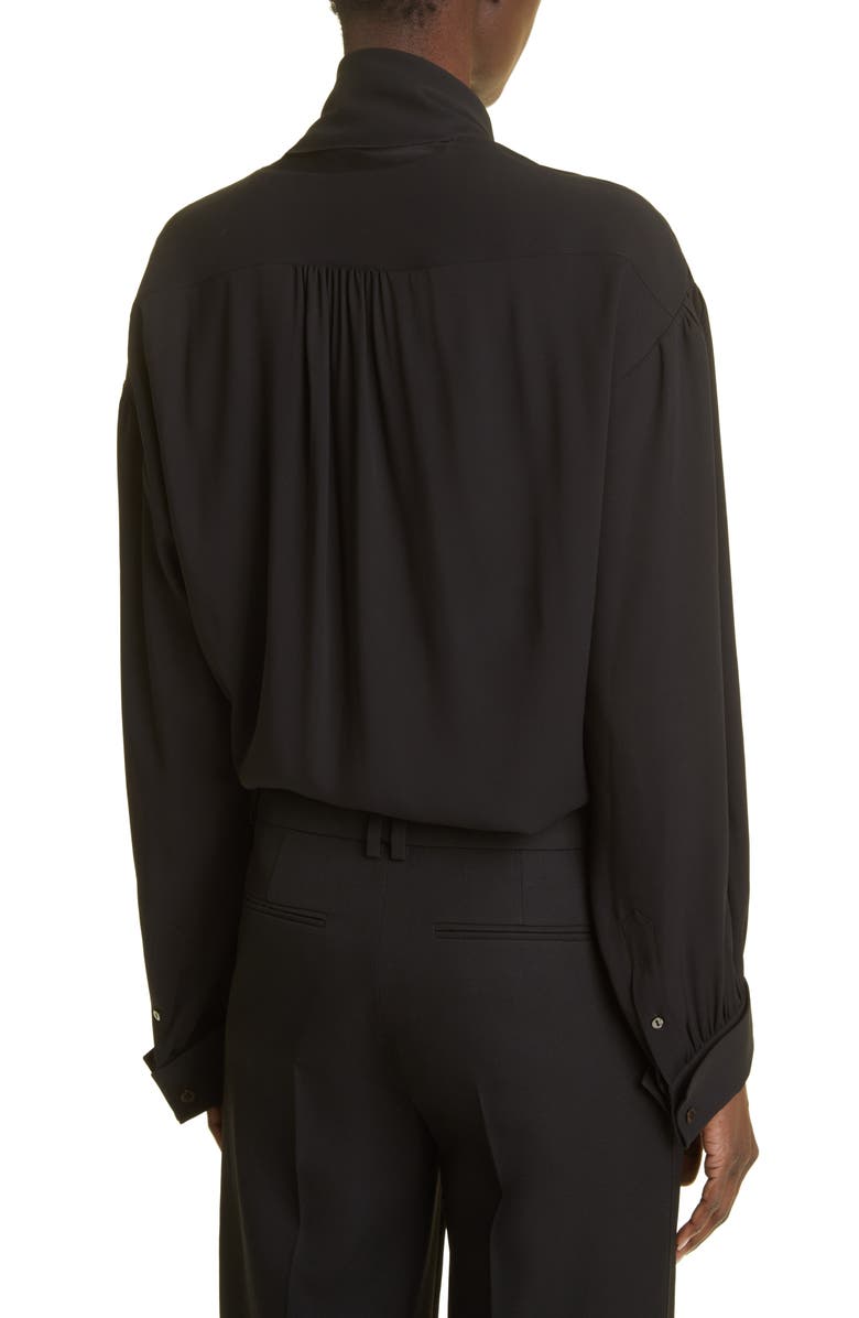 The Row Darnelle Draped Silk Top, Alternate, color, 