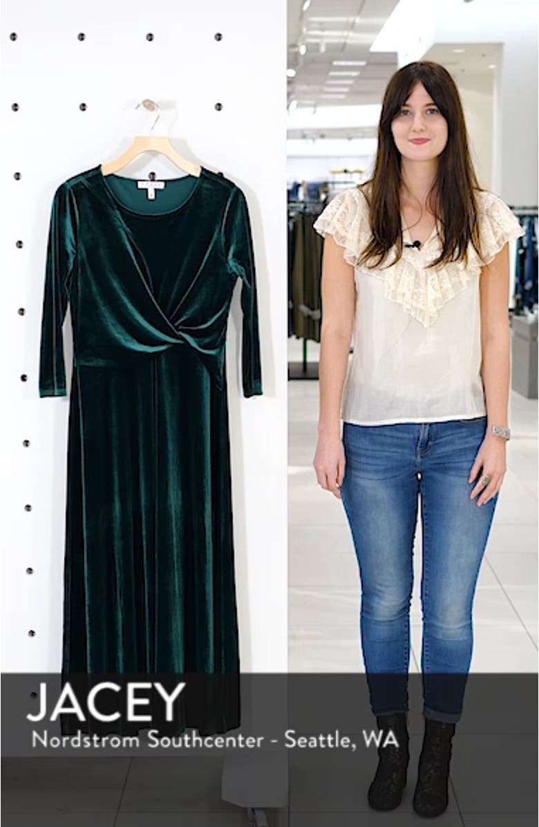 Velvet Midi Dress, sales video thumbnail