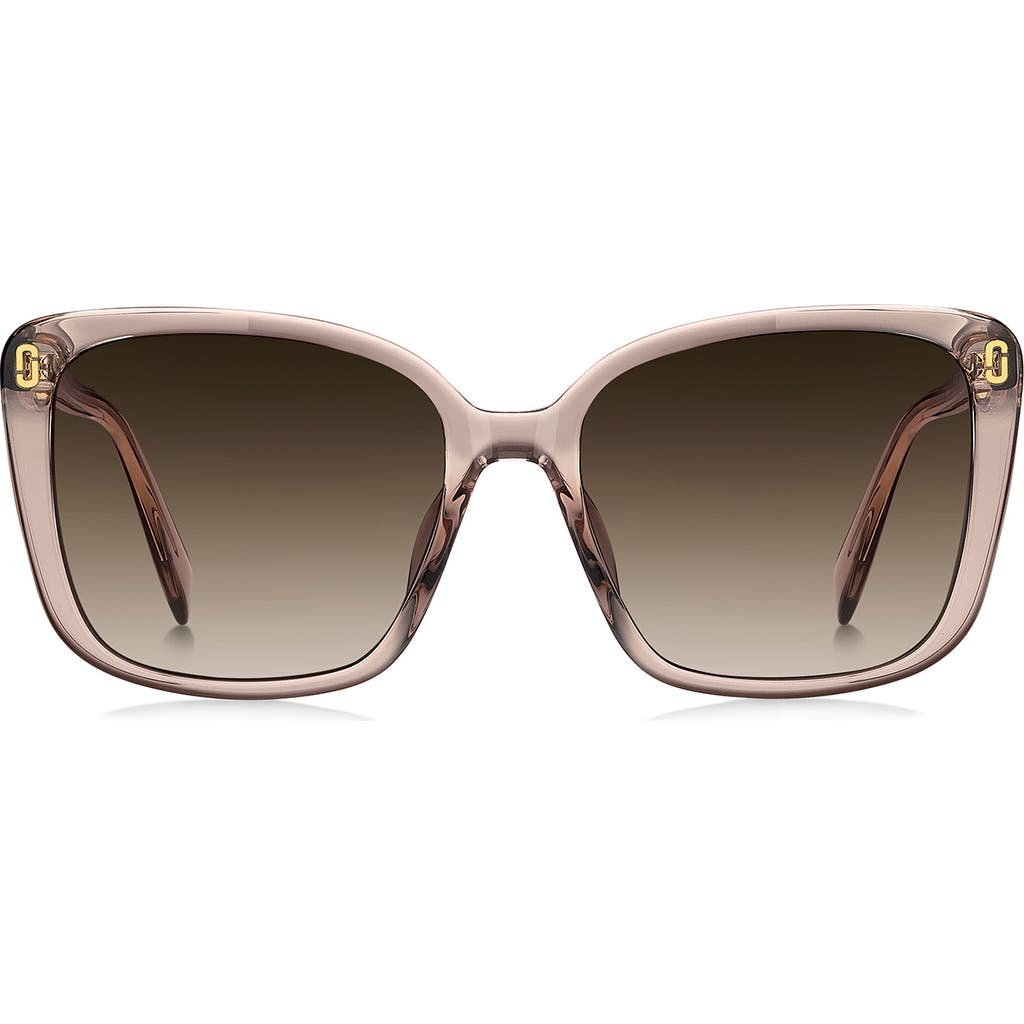 Marc Jacobs 56mm Gradient Butterfly Sunglasses In Brown