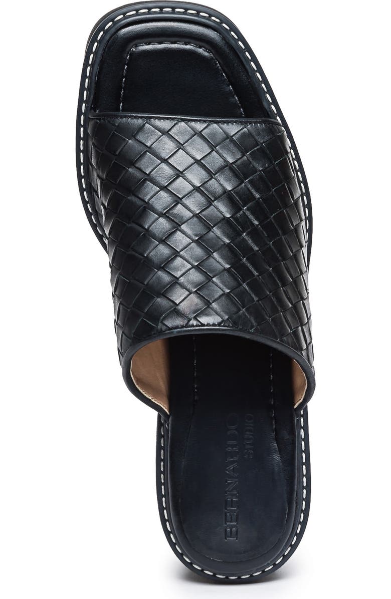 BERNARDO STUDIO Sindy Woven Leather Mule Sandal, Alternate, color,