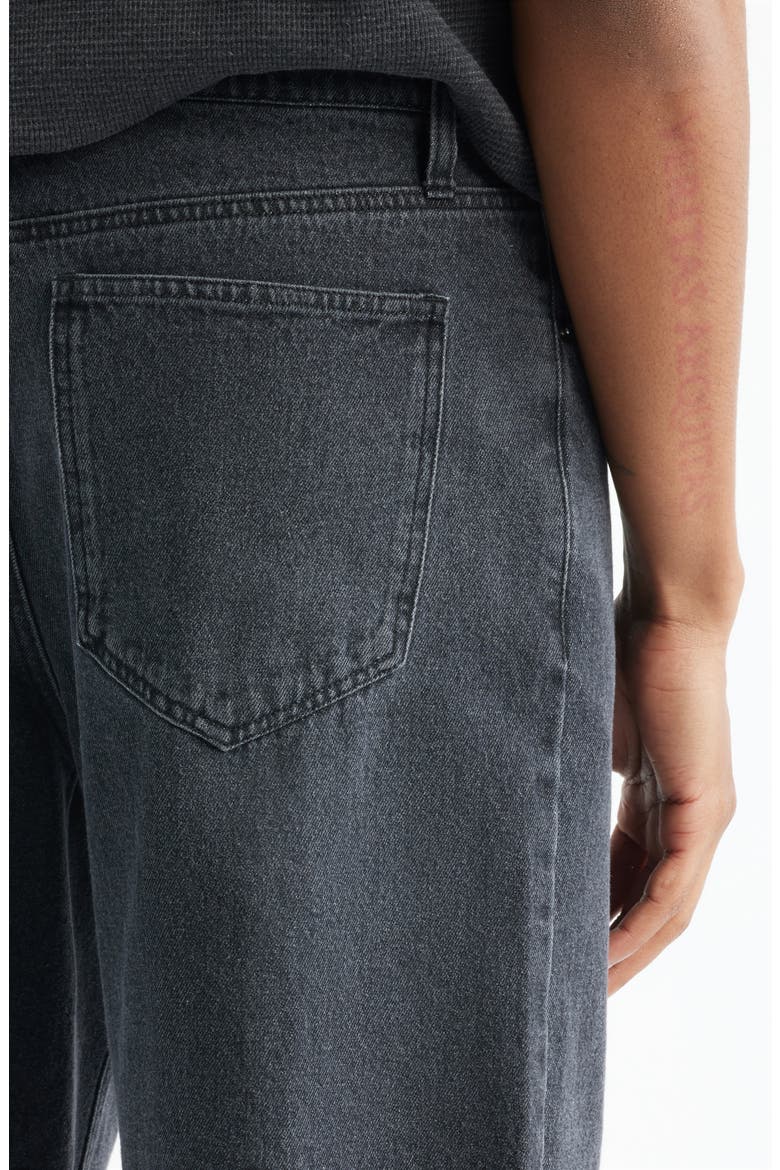 Baggy Denim Shorts, Alternate, color, BLACK WASHED