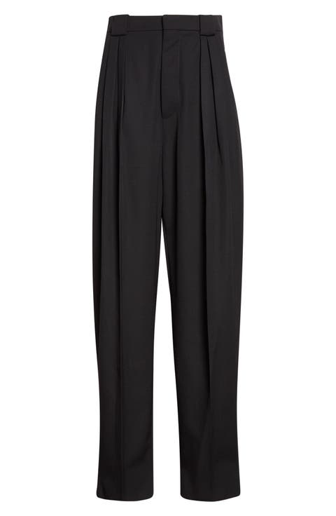 Lightweight Wool Tapered Trousers