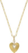 Bony Levy Kiera Diamond Heart Medallion Necklace