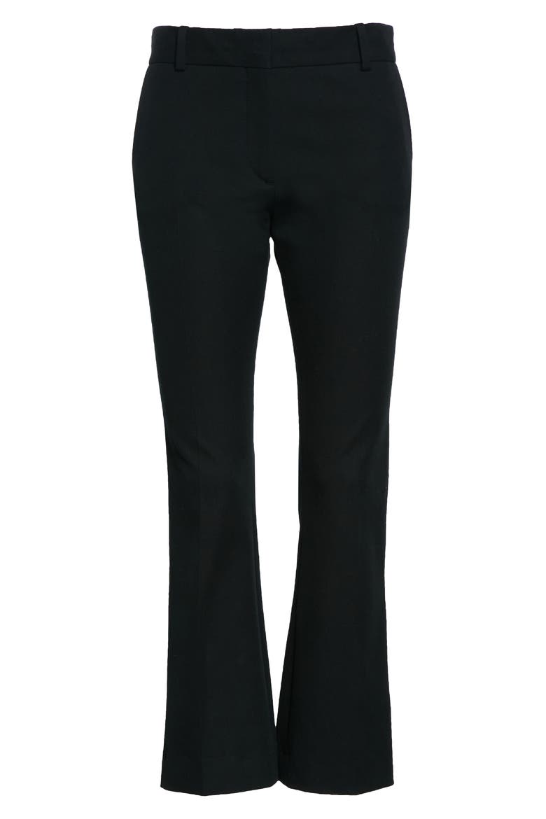 Le Crop Mini Bootcut Trousers, Alternate, color, NOIR
