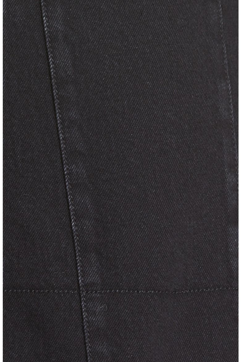 Sleeveless Denim Minidress, Alternate, color, BLACK