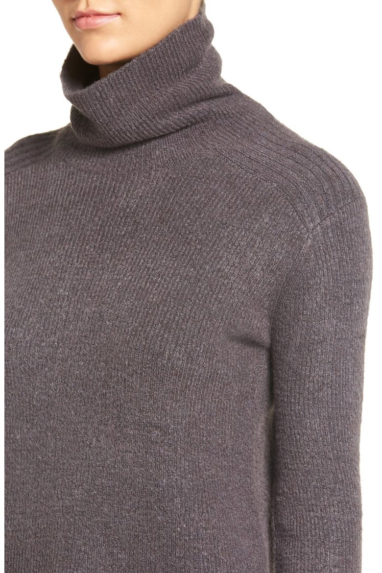 Bell Sleeve Turtleneck Sweater, Alternate, color, GREY FORGED RAINBOW MULTI