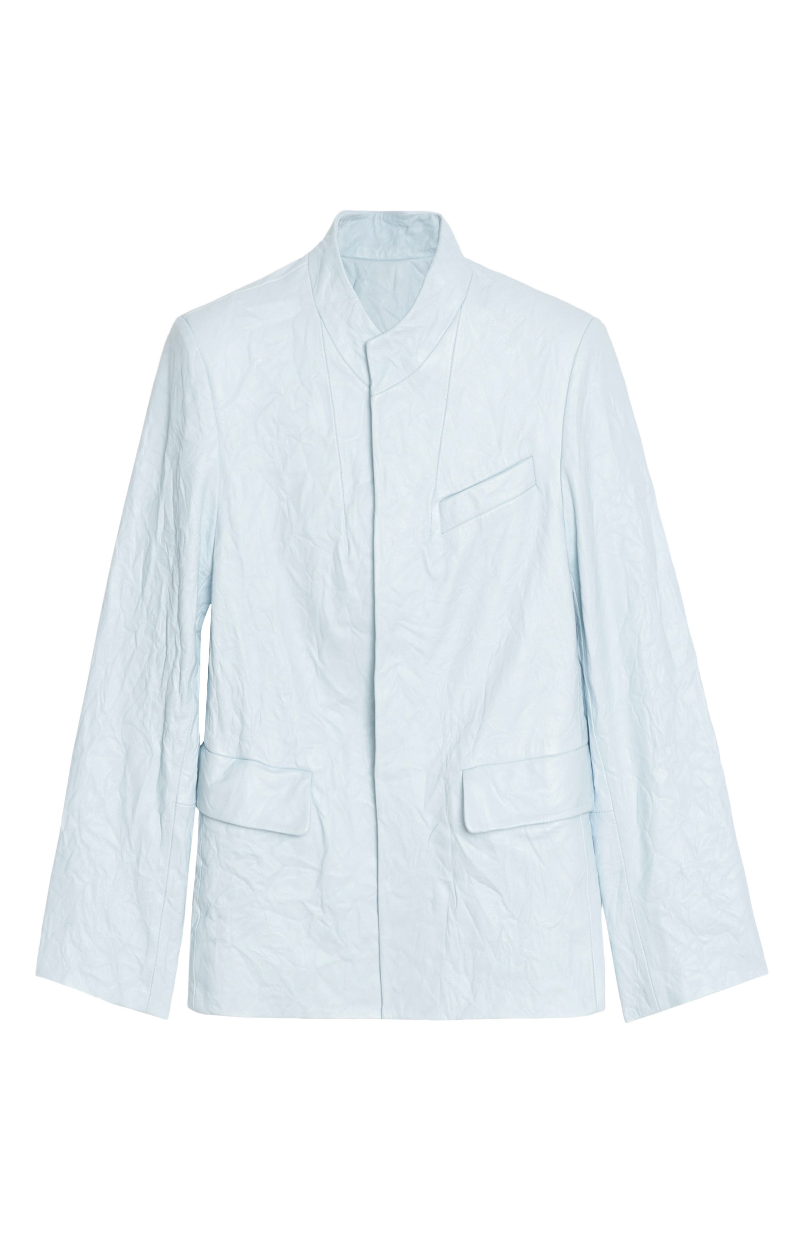 Veryn Cuir Crinkled Leather Jacket - image 4