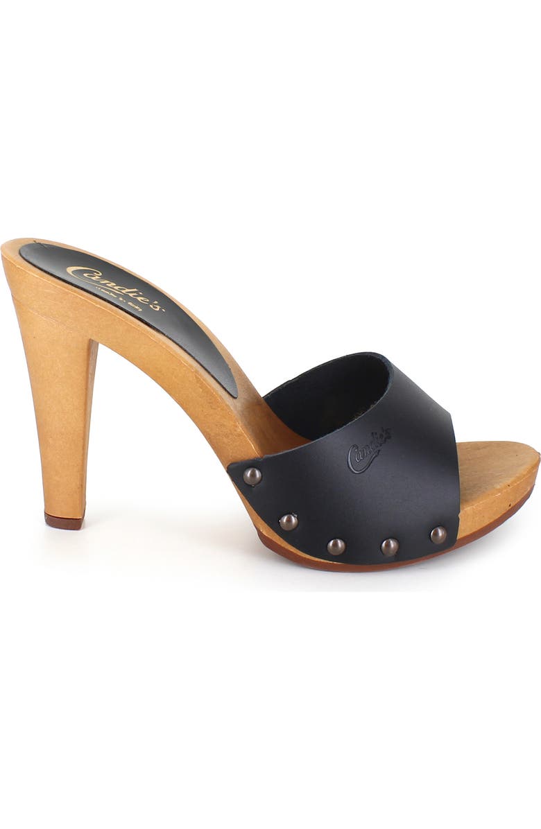Candie's Antonella Platform Sandal, Alternate, color, Black Leather