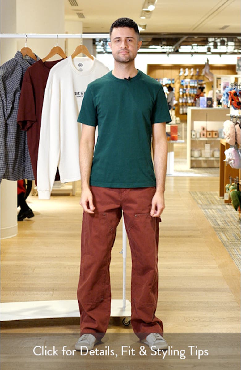 Double Knee Cotton Canvas Carpenter Pants, sales video thumbnail