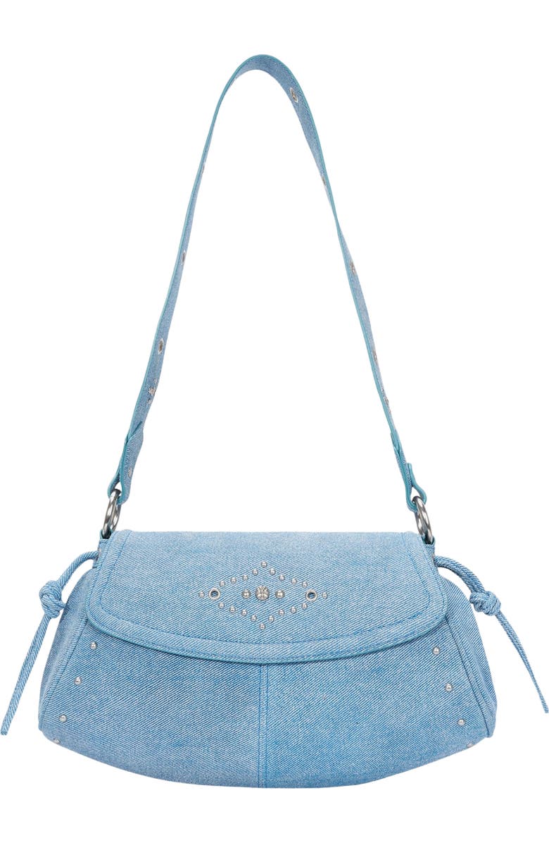 Oryany Moroccan Stud Shoulder Bag, Main, color, Denim Blue