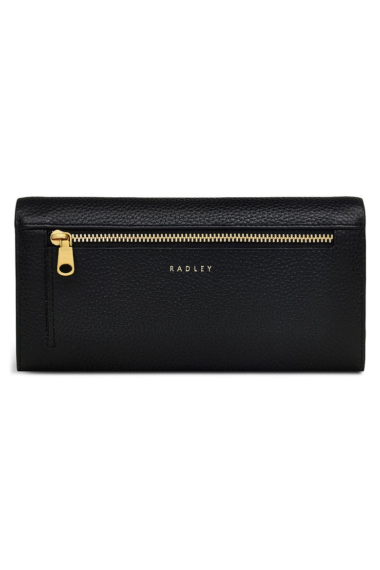 Brooke Avenue Large Flapover Wallet, Alternate, color, BLACK
