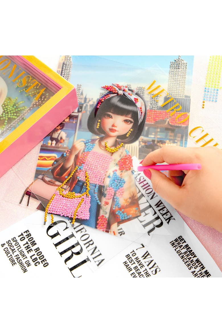 Luxe Life Cover Girls Shadow Box Kit, DIY Craft Set, Kids 8+, Alternate, color, Multicolored