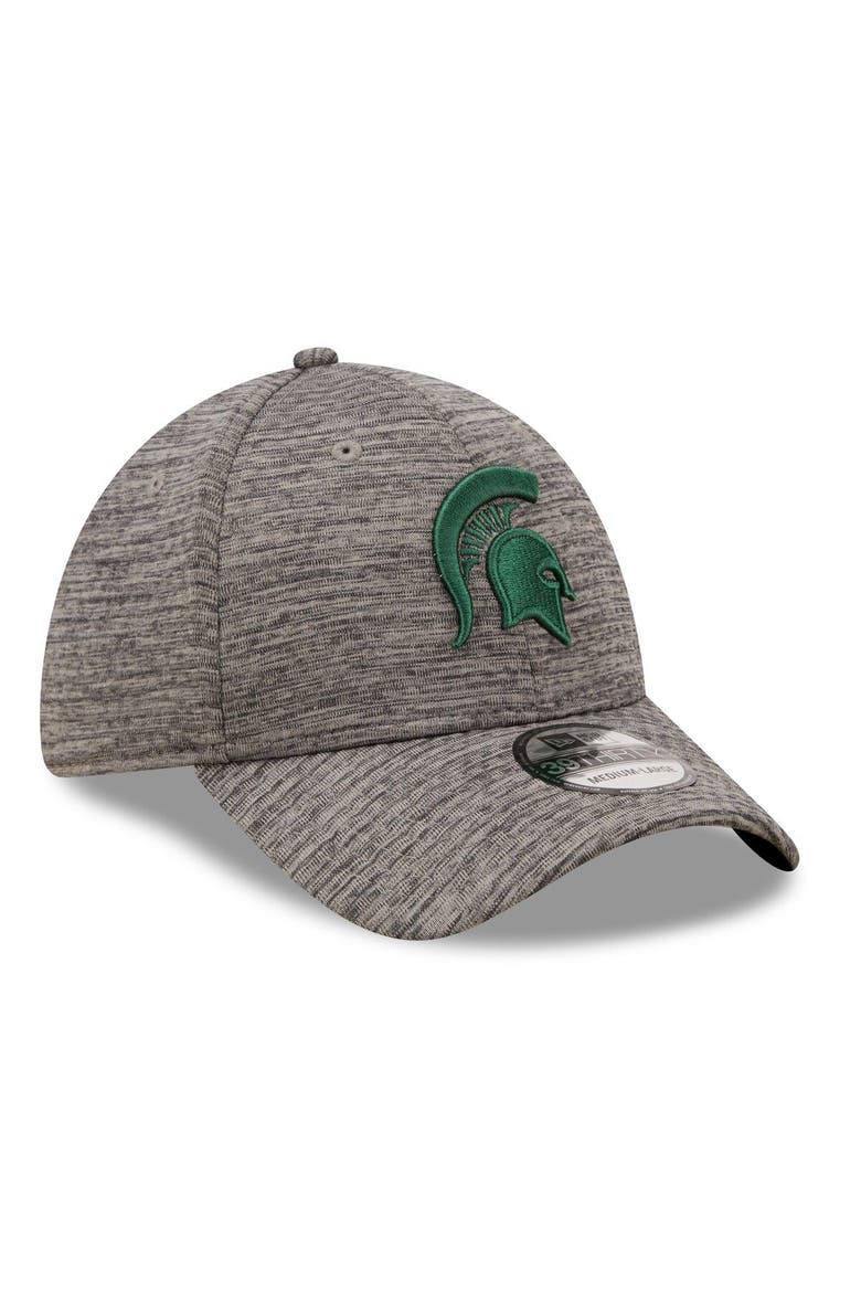 Men's New Era Heather Gray Michigan State Spartans Essential 39THIRTY Flex Hat, Alternate, color, Heather Gray
