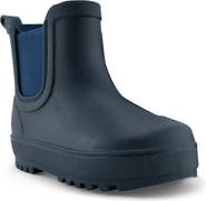 BEARPAW Kids' Waterproof Chelsea Faux Shearling Lined Rain Boot
