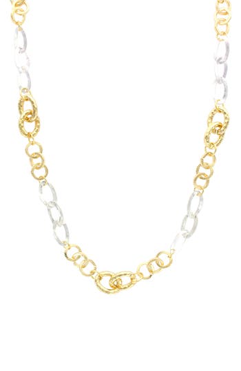 Olivia Welles Misha Link Necklace In Gold