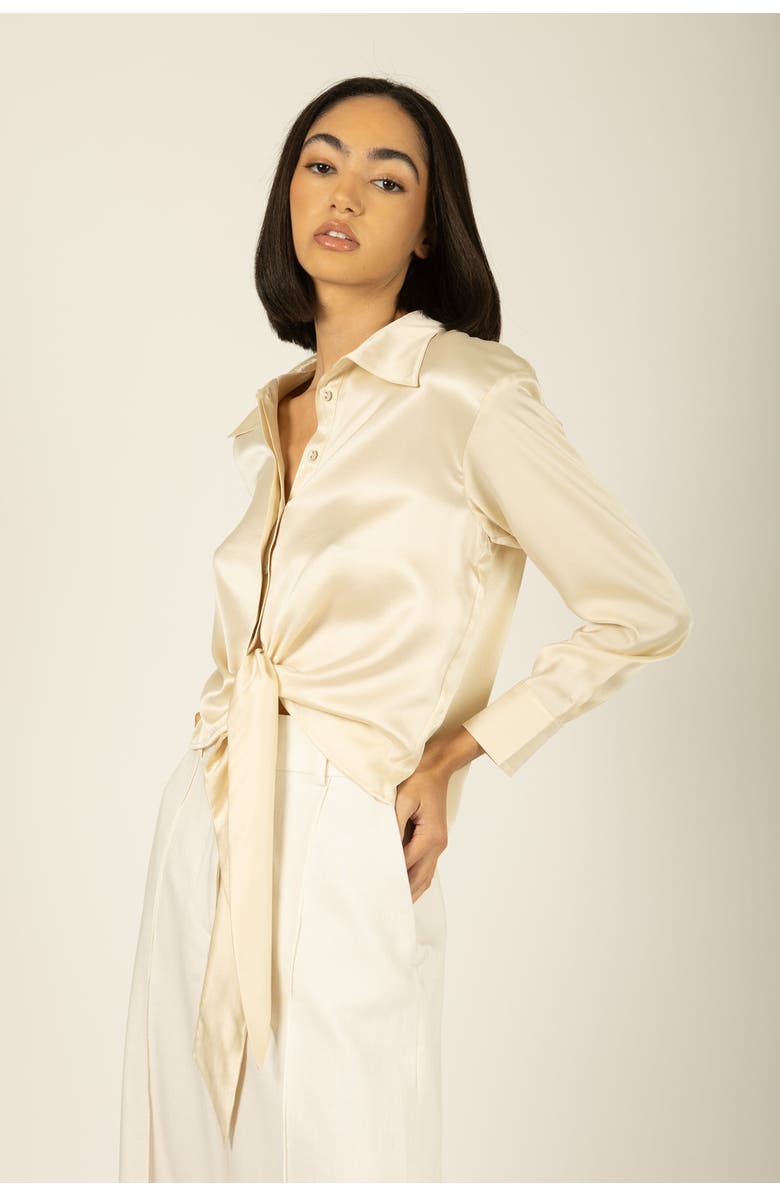 SECRET MISSION Rae Top, Alternate, color, Antique Crème