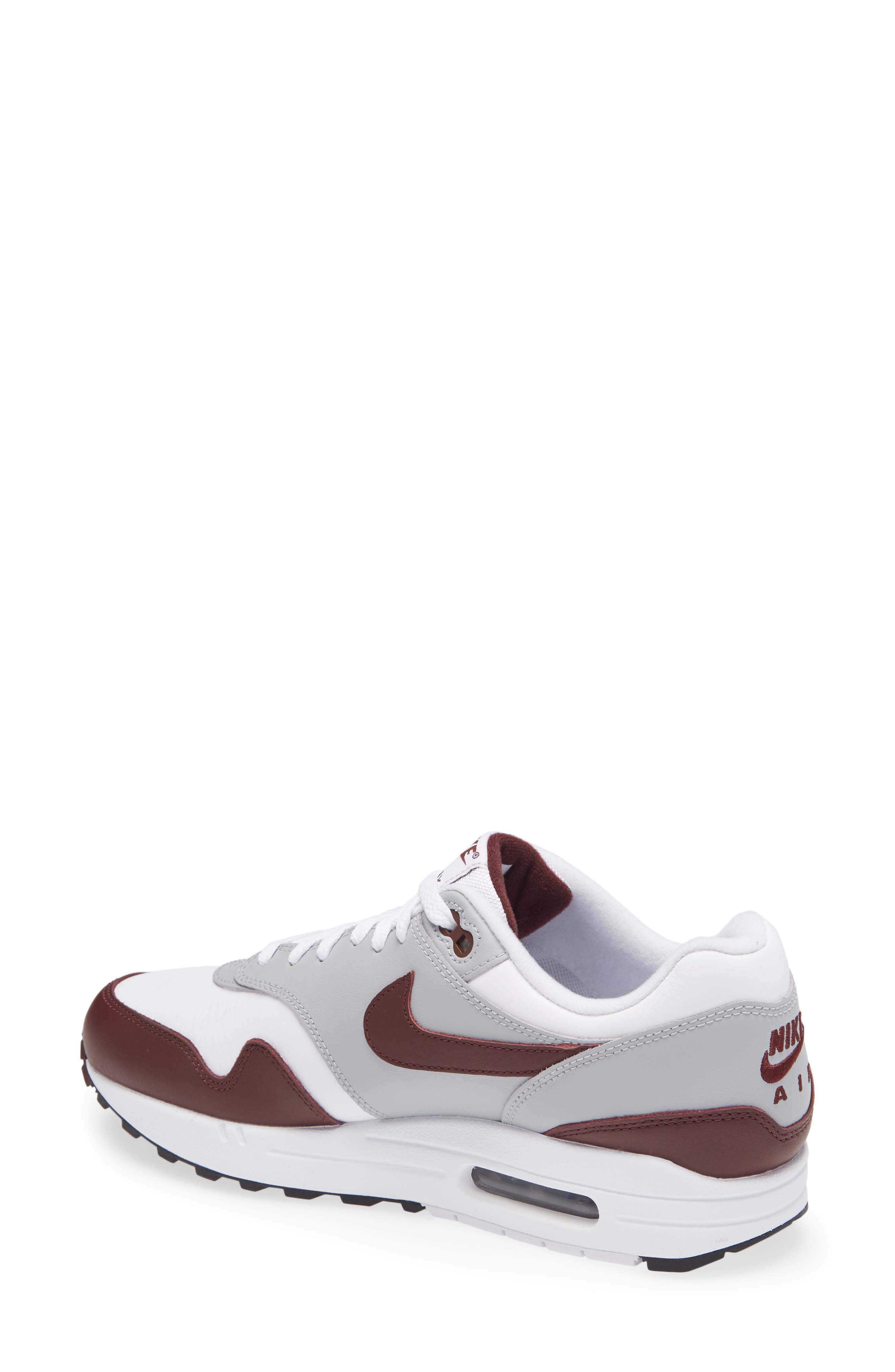 Nike Air Max 1 PRM Sneaker, Alternate, color, White/ Dates/ Grey/ Black