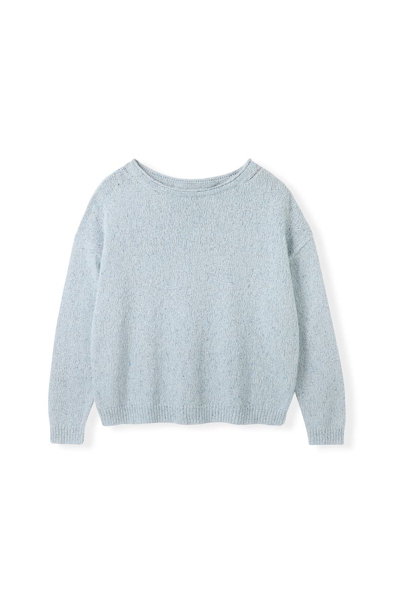 Celtic & Co. Silk Blend Boat Neck Sweater, Alternate, color, Sky Blue