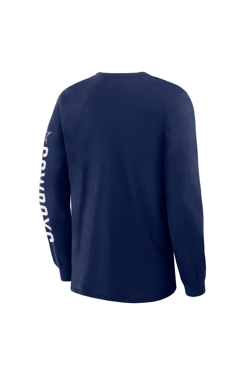 FANATICS Men's Fanatics Navy Dallas Cowboys Hometown Sweep Legacy Long Sleeve T-Shirt, Alternate, color, Navy