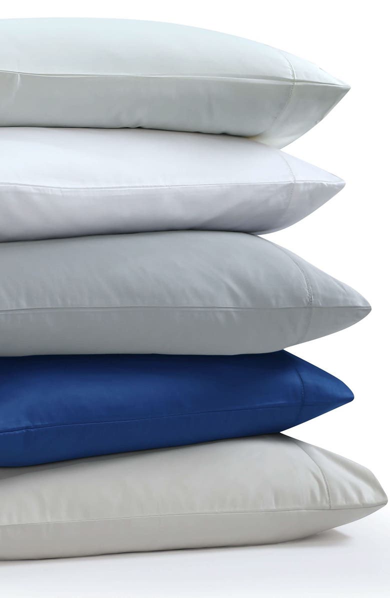 AZORES HOME Set of 2 Cotton Sateen Pillowcases, Alternate, color, White