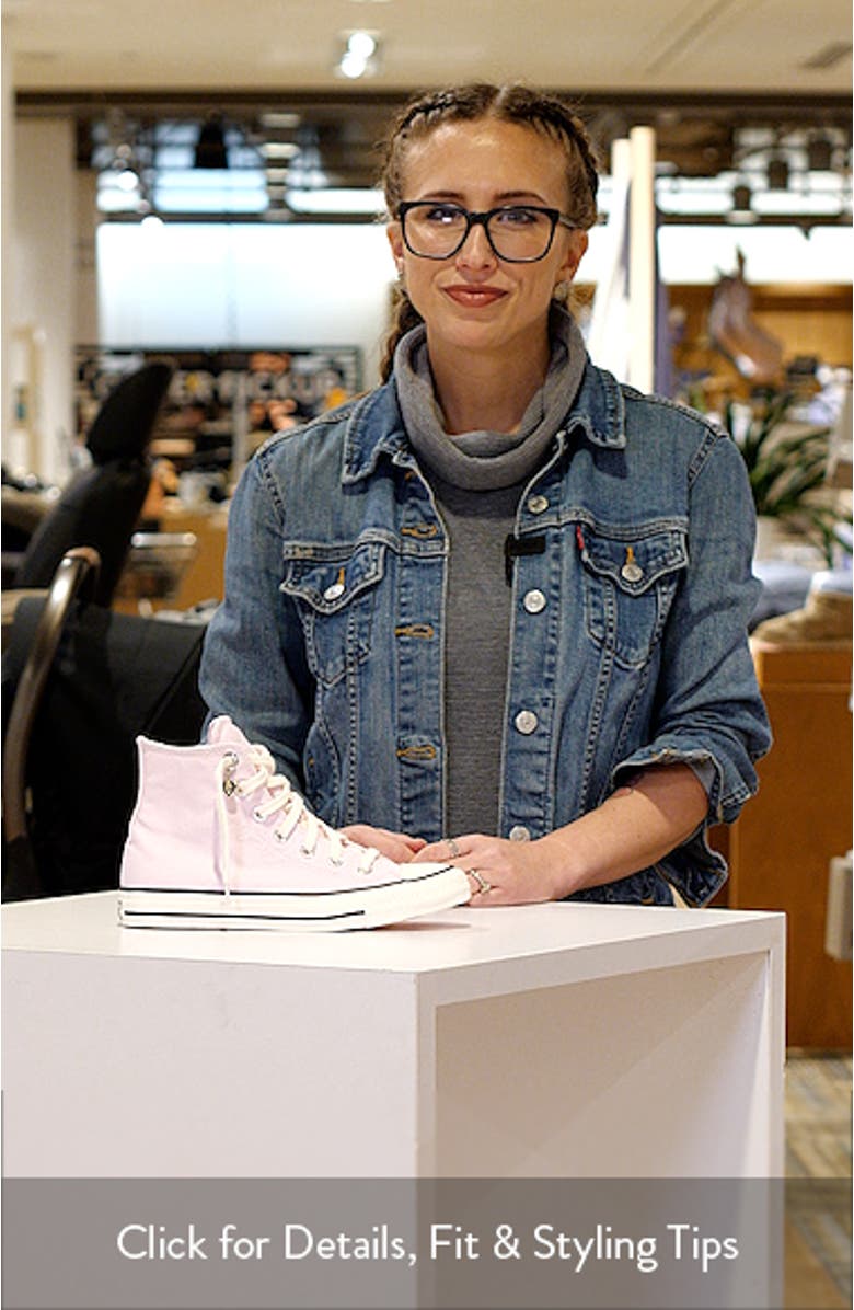 Chuck Taylor All Star Hearts Canvas High Top Sneaker, sales video thumbnail