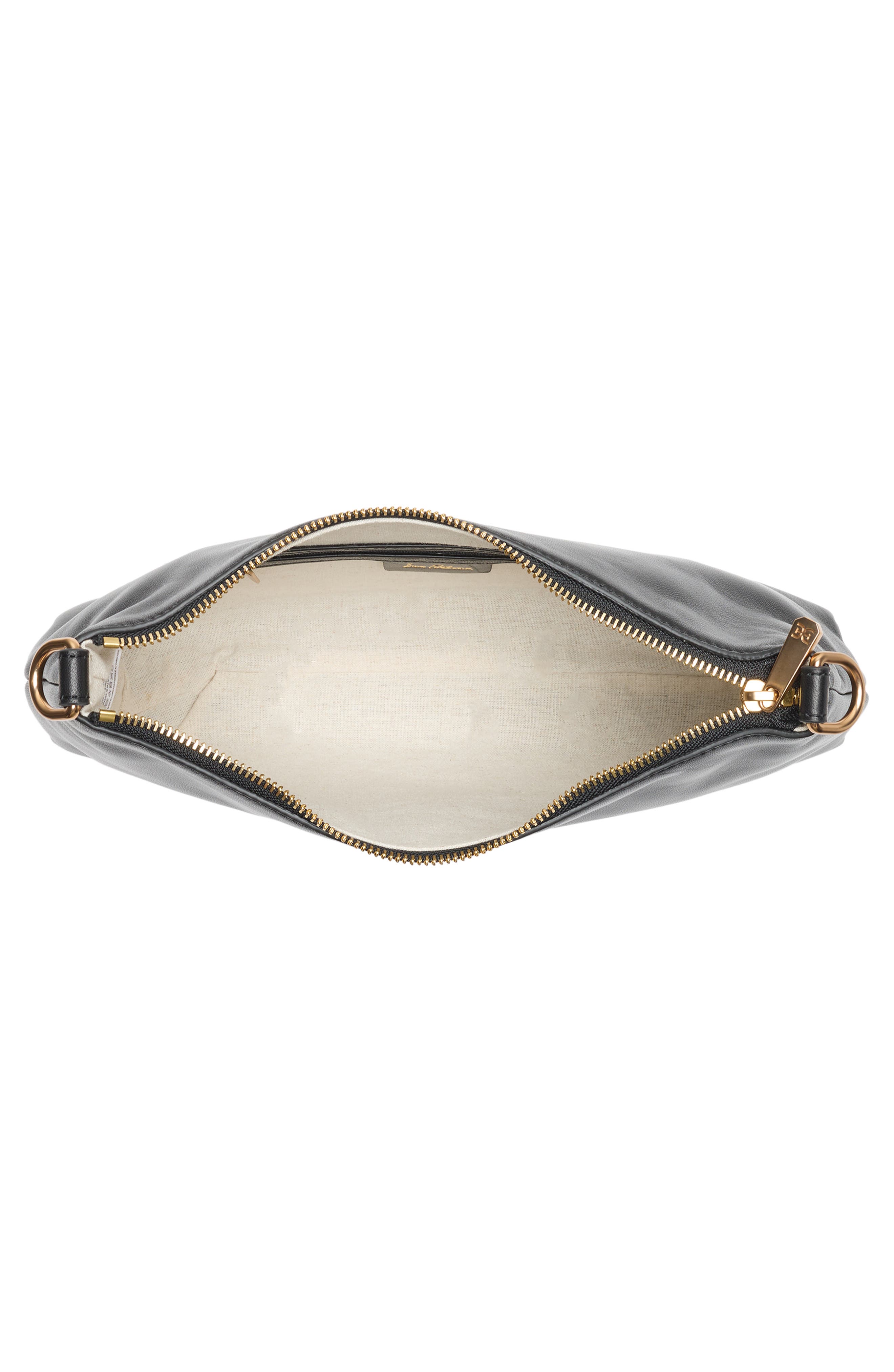 Sam Edelman Marilyn Soft Leather Shoulder Bag, Alternate, color, Black