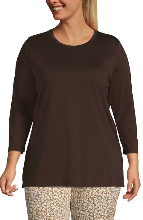 3/4 Sleeve Cotton Supima Tunic