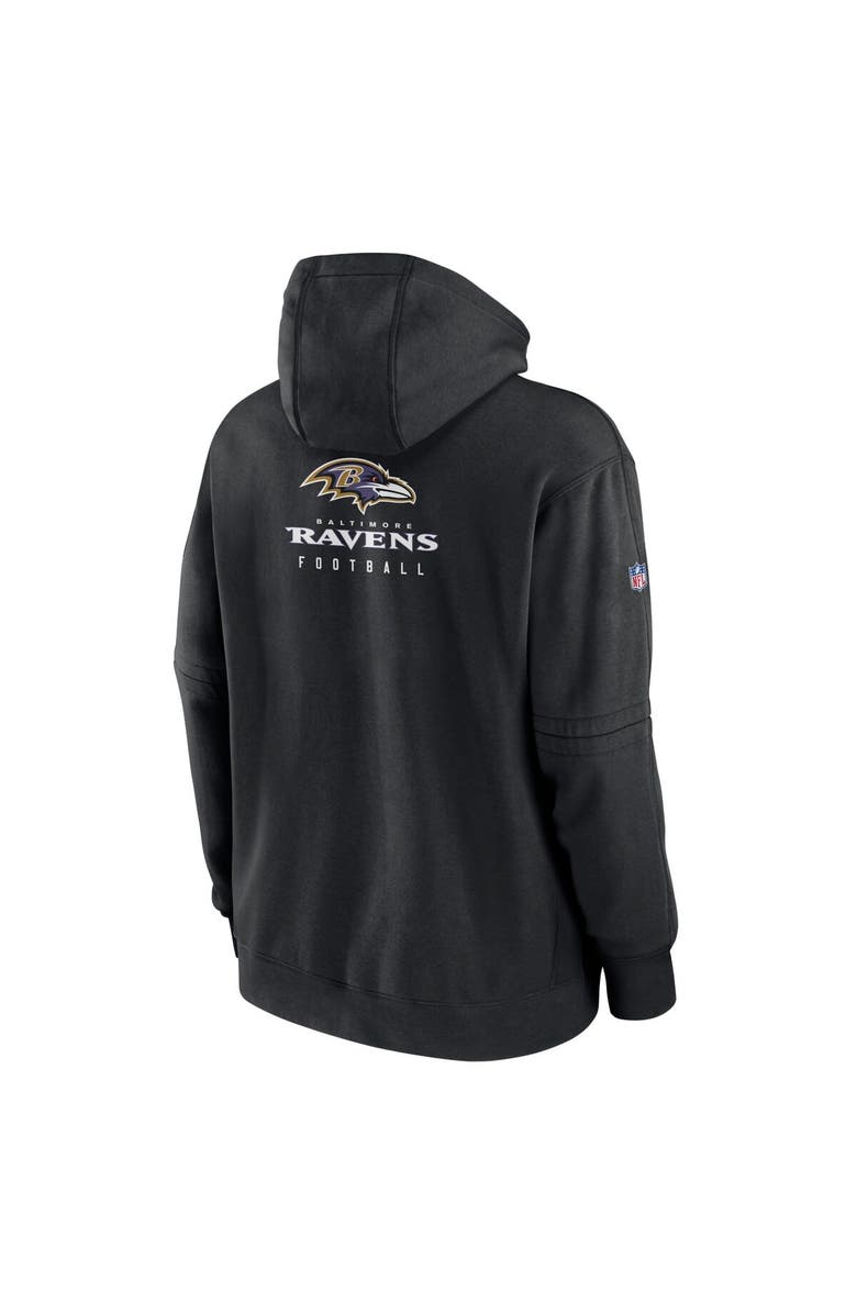Nike Men's Nike Black Baltimore Ravens Sideline Club Fleece Pullover Hoodie, Alternate, color,