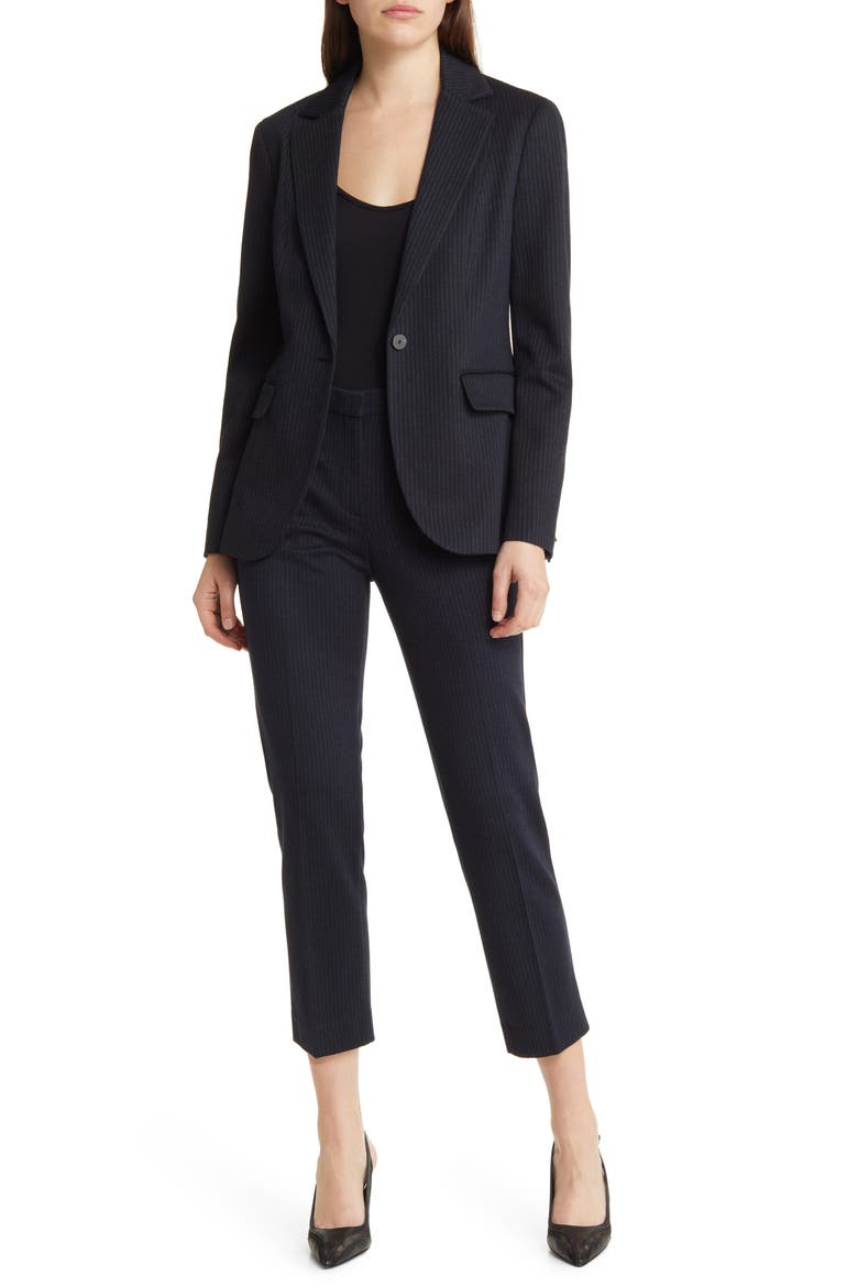 Fairfield Stripe Riding Blazer, Alternate, color, NAVY MULTI