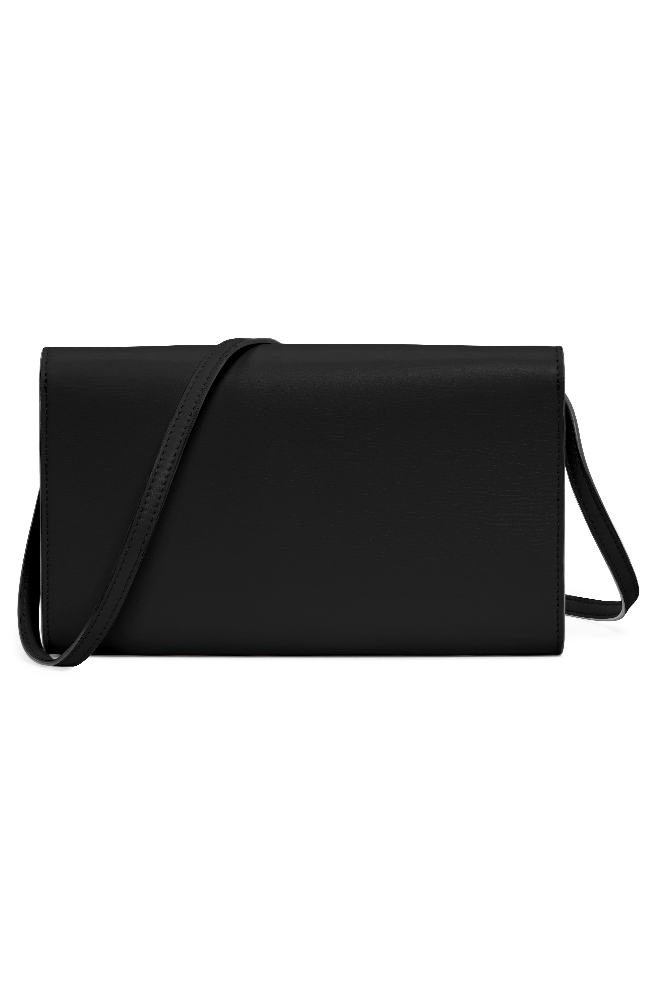 Valentino Garavani V-Case Leather Clutch, Alternate, color, 