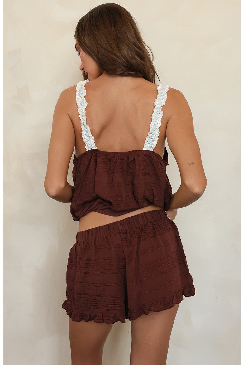 Afternoon Tea Shorts, Alternate, color, Mocha