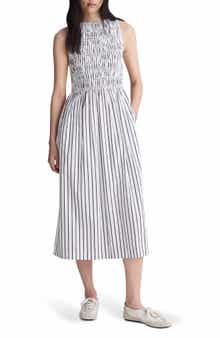 The Melody Smocked Sleeveless Midi Dress