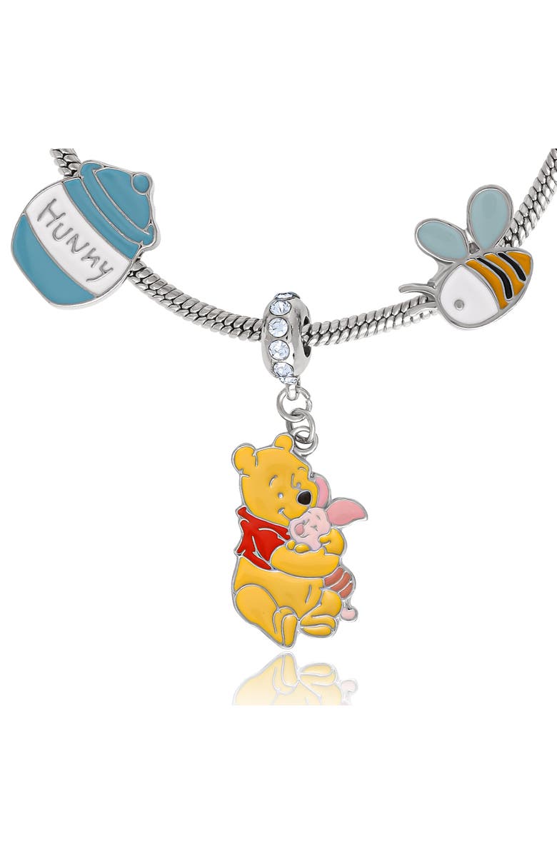 Winnie the Pooh Beaded Charm Bracelet, Alternate, color, Multi