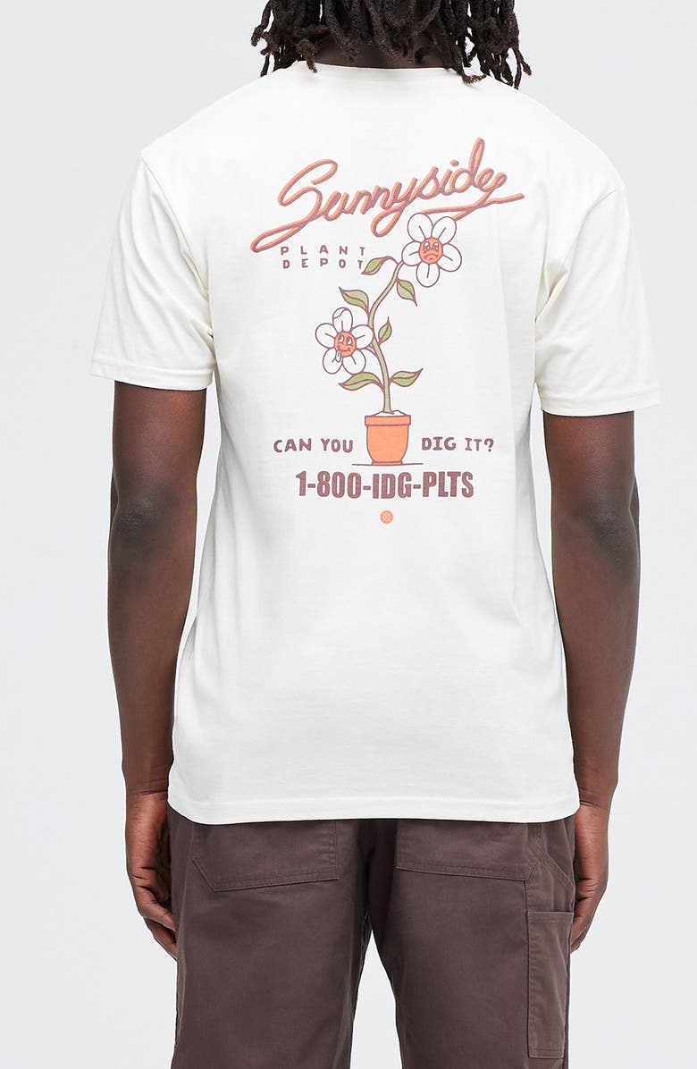 Stance Dig It Cotton Graphic T-Shirt, Alternate, color, Vintage White