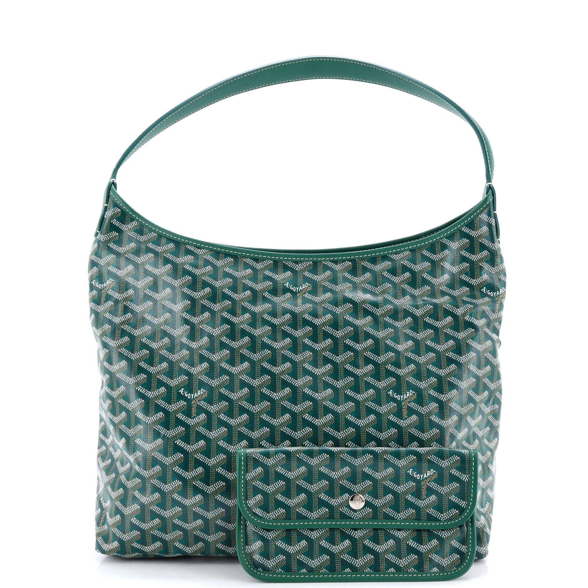 Pre-Owned Goyard Boheme Hobo Coated Canvas, Alternate, color, 